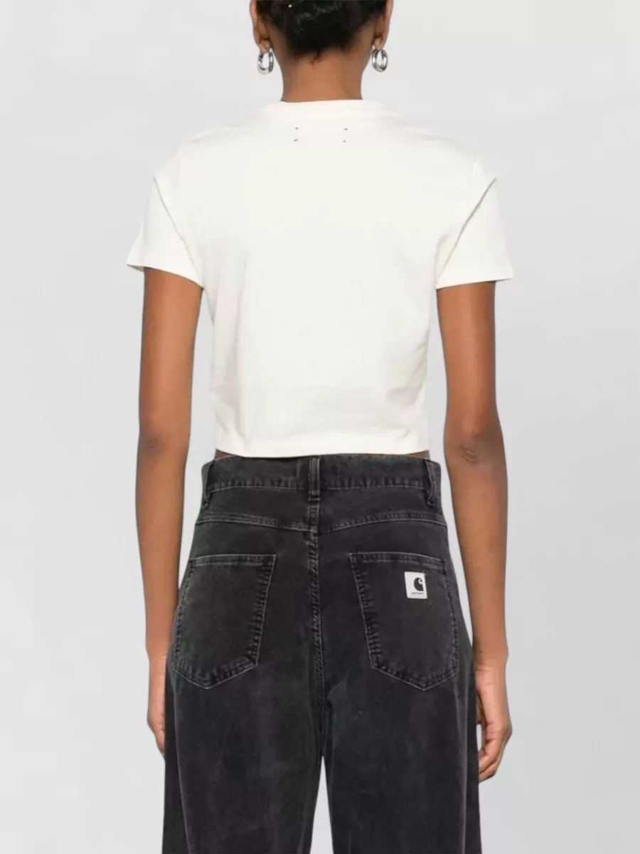 Amiri Hollywood Baby Cropped Graphic T-Shirt
