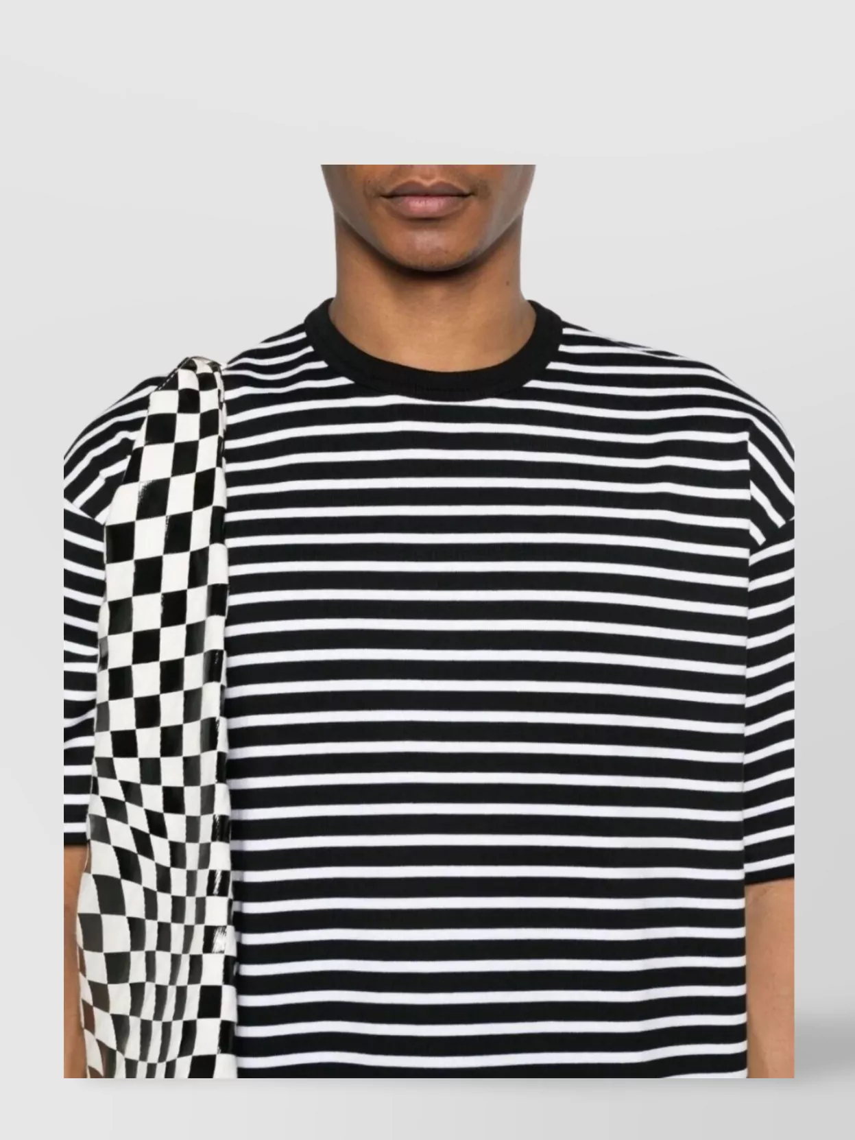 Comme Des Garçons Homme Men's Striped Crew Neck T-Shirt