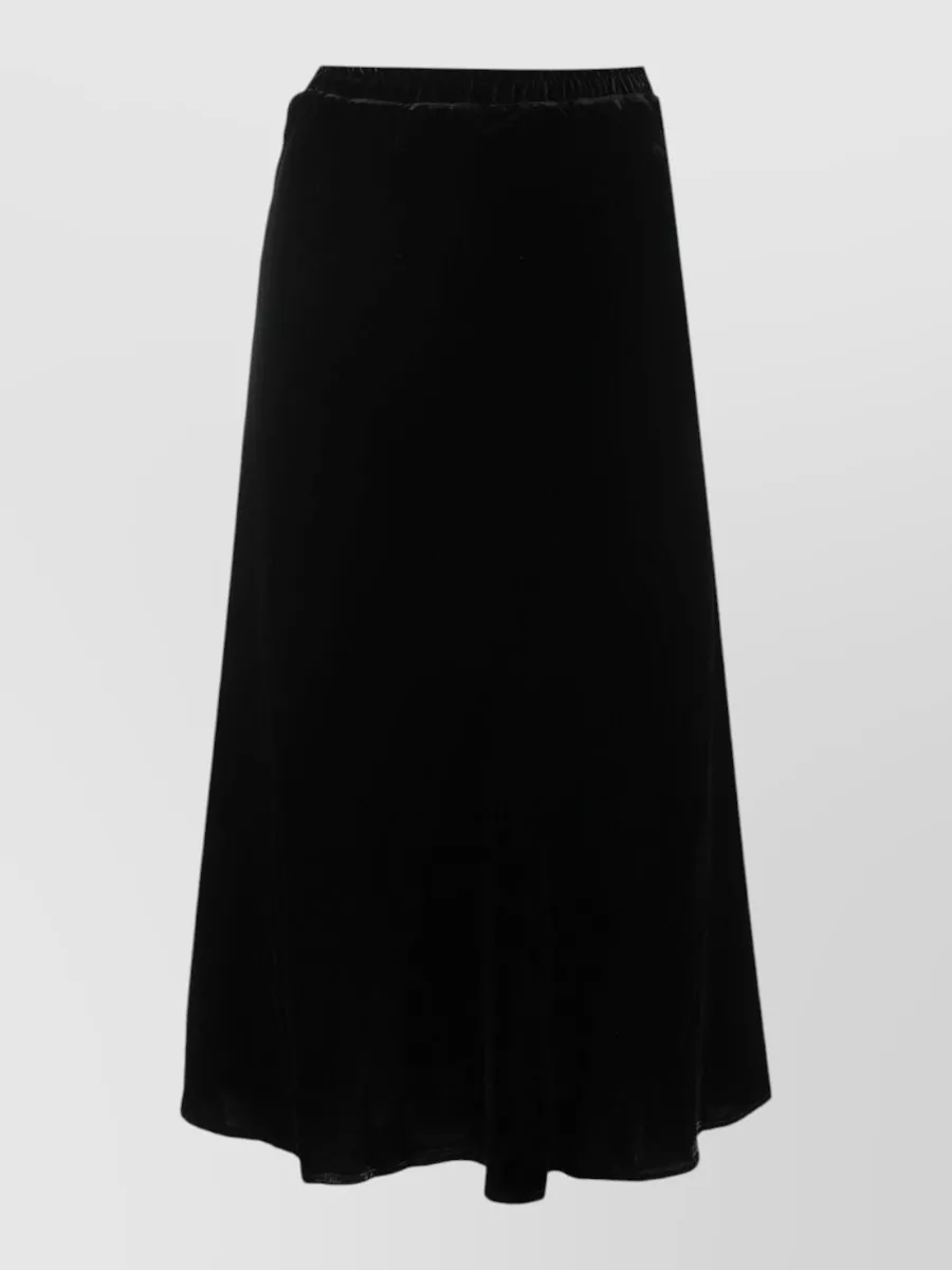 Gold Hawk Velvet maxi skirt