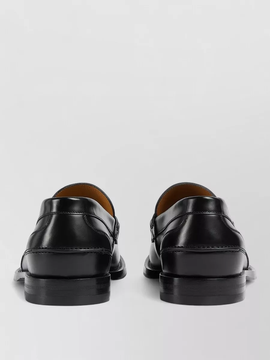 Gucci Leather Horsebit Loafers