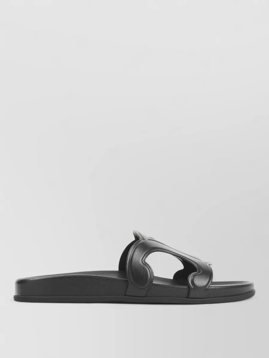Celine Leather Slide Sandals