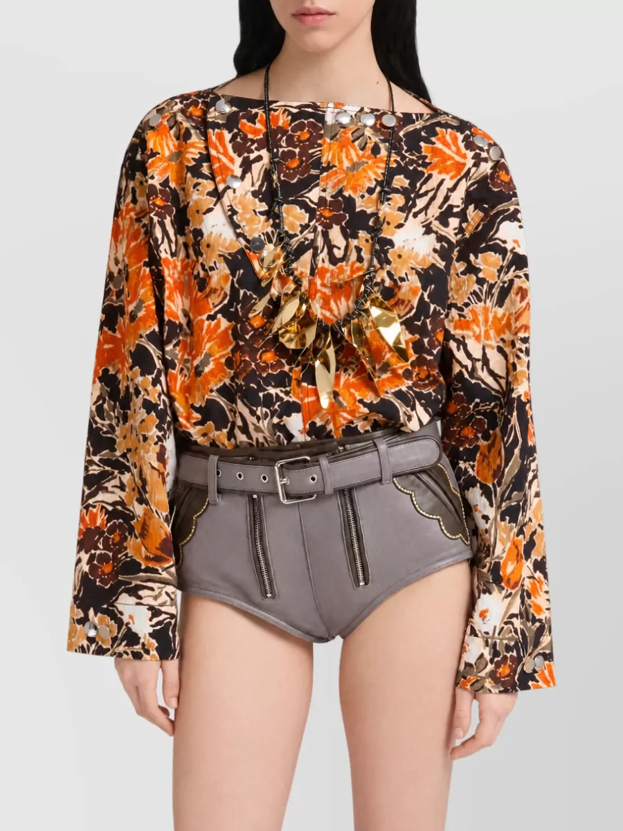 Marni Printed Long-Sleeve Shirt