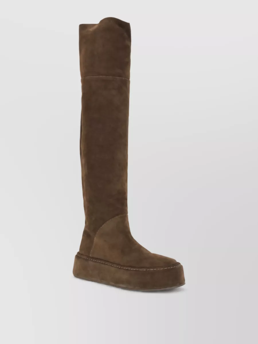 Casadei suede leather knee-high boots