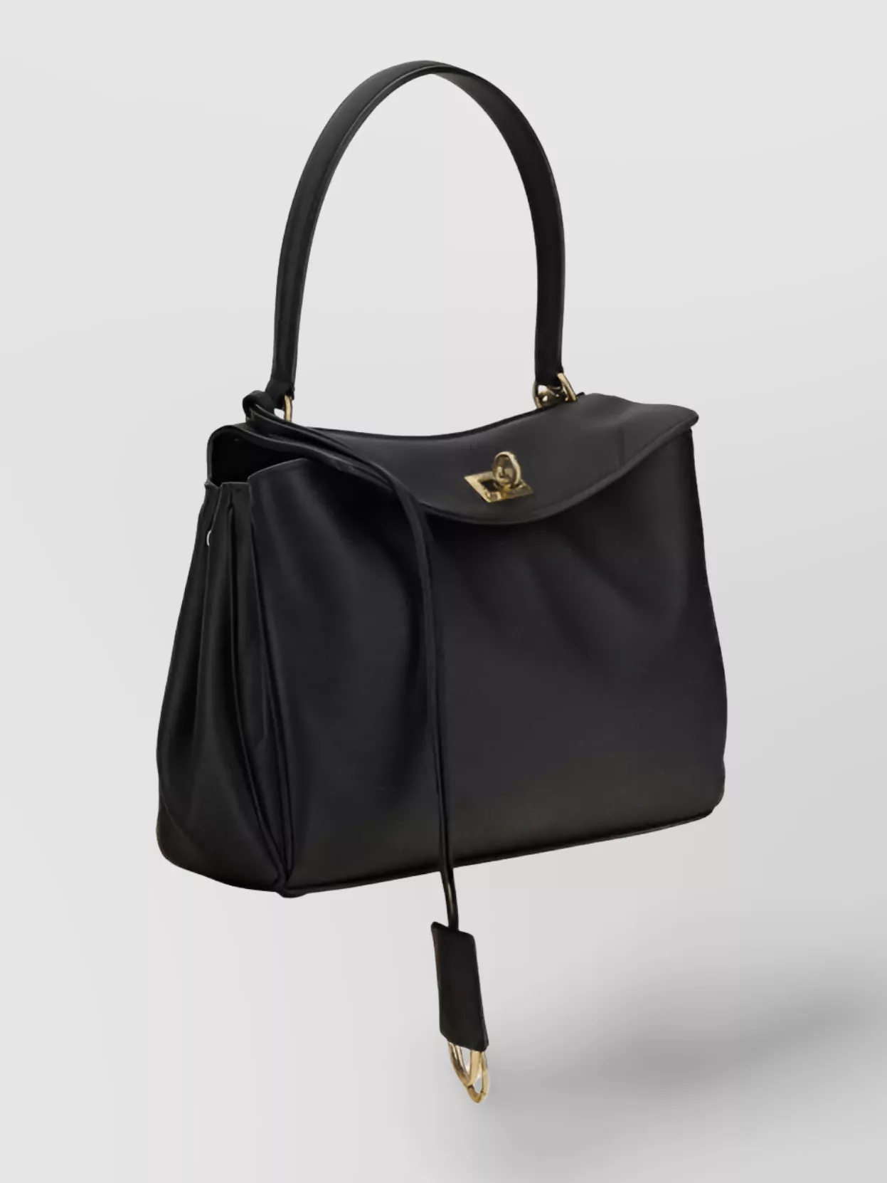 Balenciaga Leather Shoulder Bag With Flat Handle