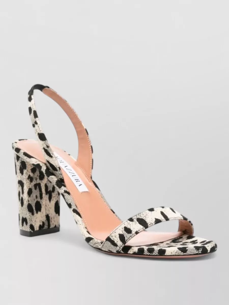 Aquazzura silk block heel sandals