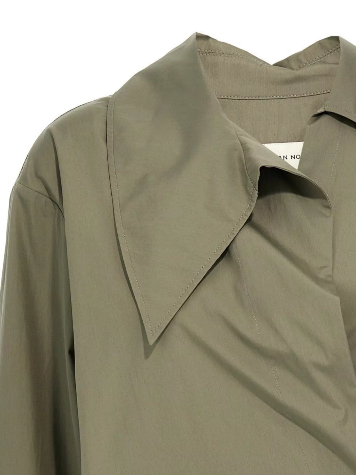 Shop Dries Van Noten Wrap Shirt Tie Detail
