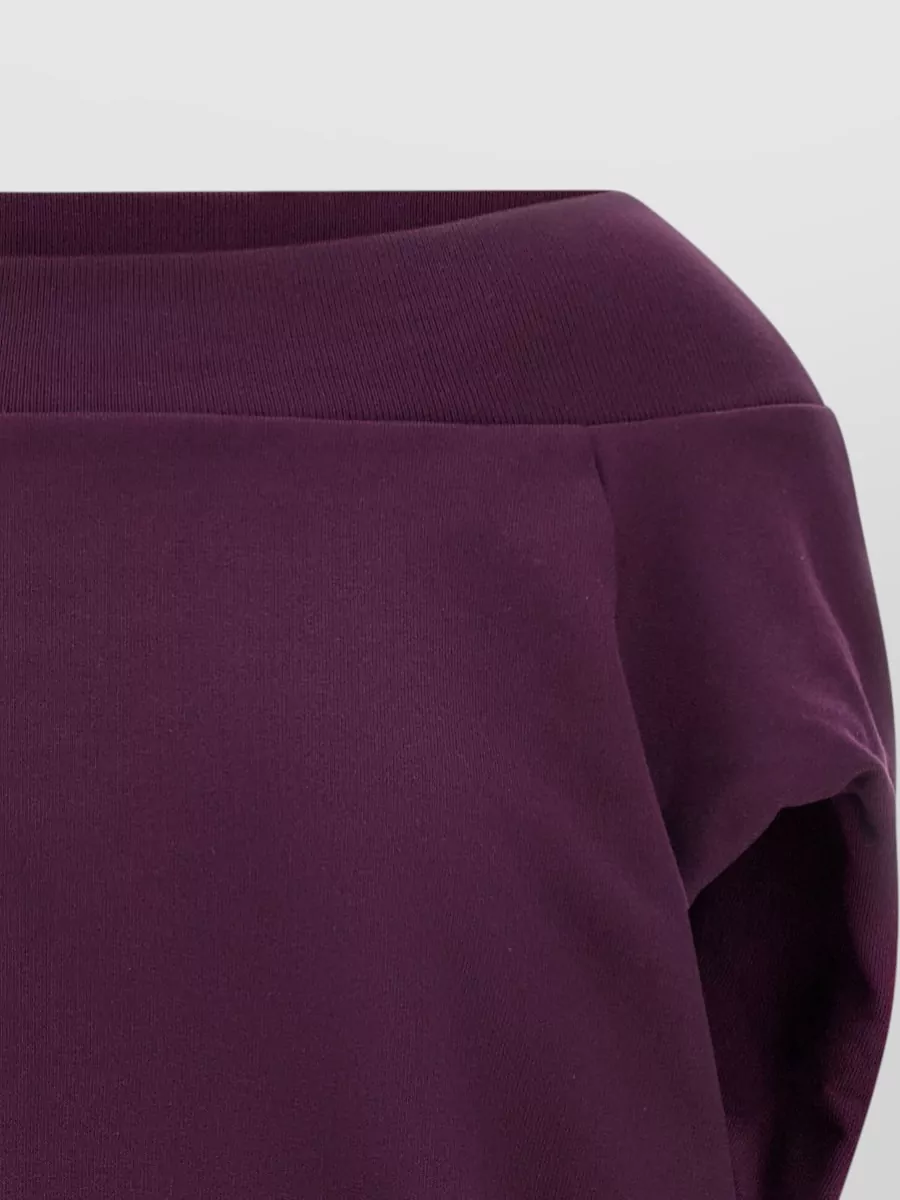 Dries Van Noten Hamels Off Shoulder Sweatshirt Elastic Hem