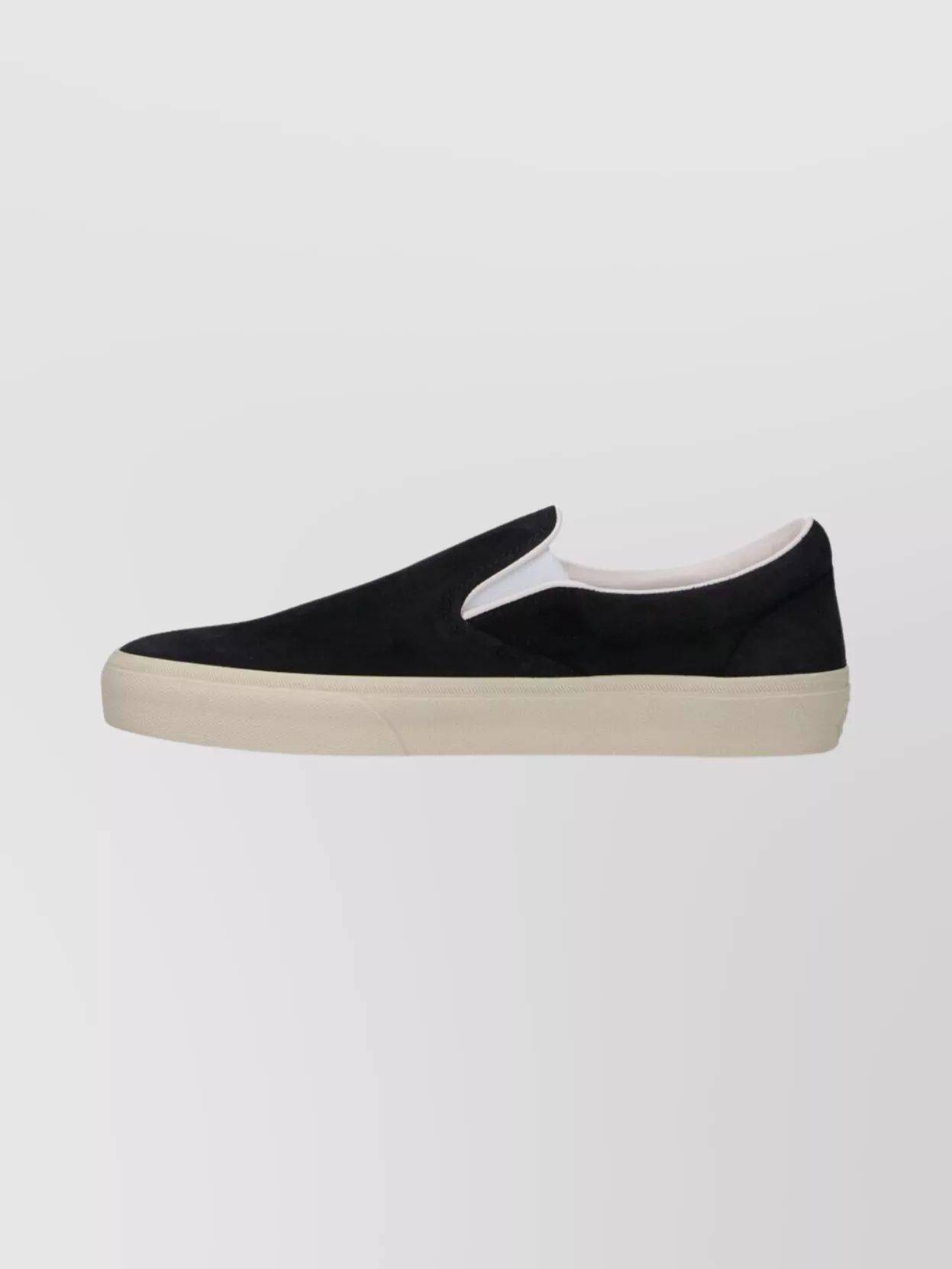 Tom Ford Suede Low Top Sneakers With Round Toe Design