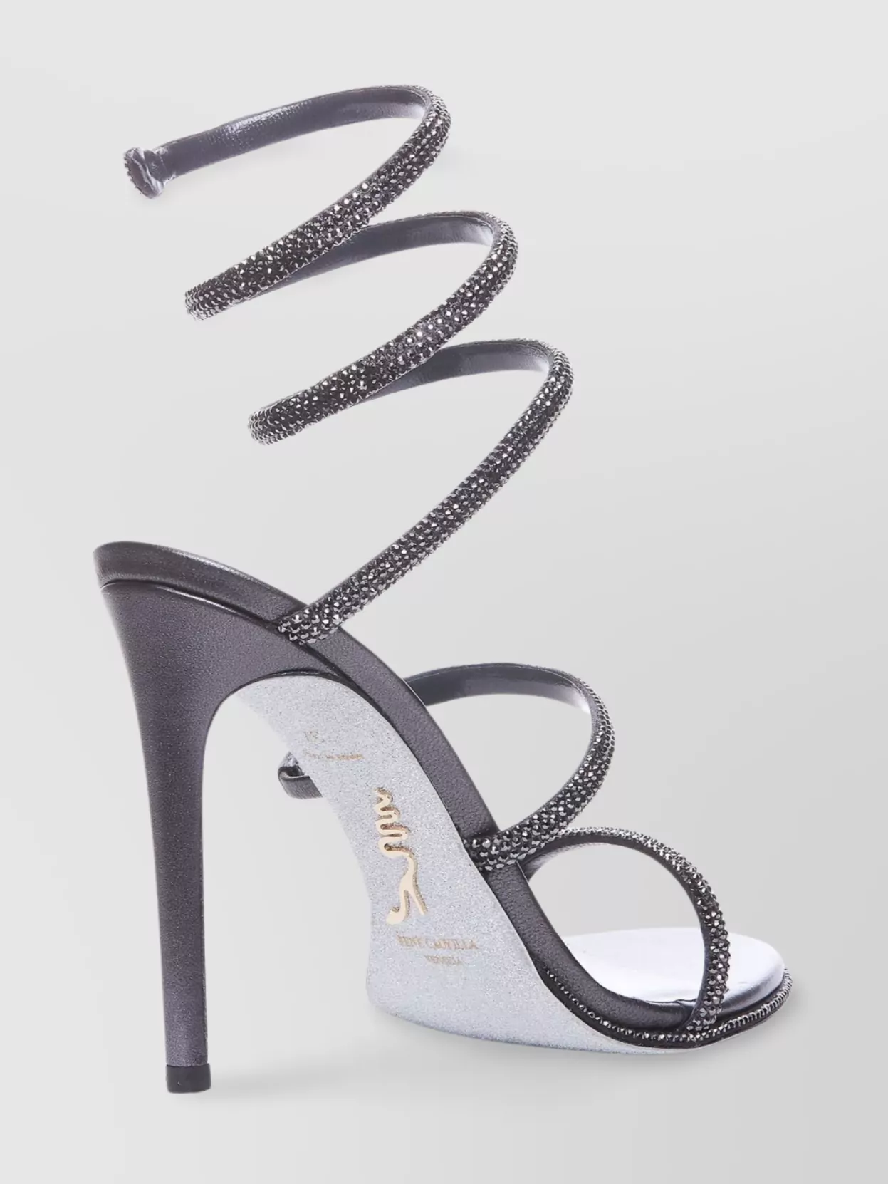 Rene Caovilla Strass Spiral Strap Sandals