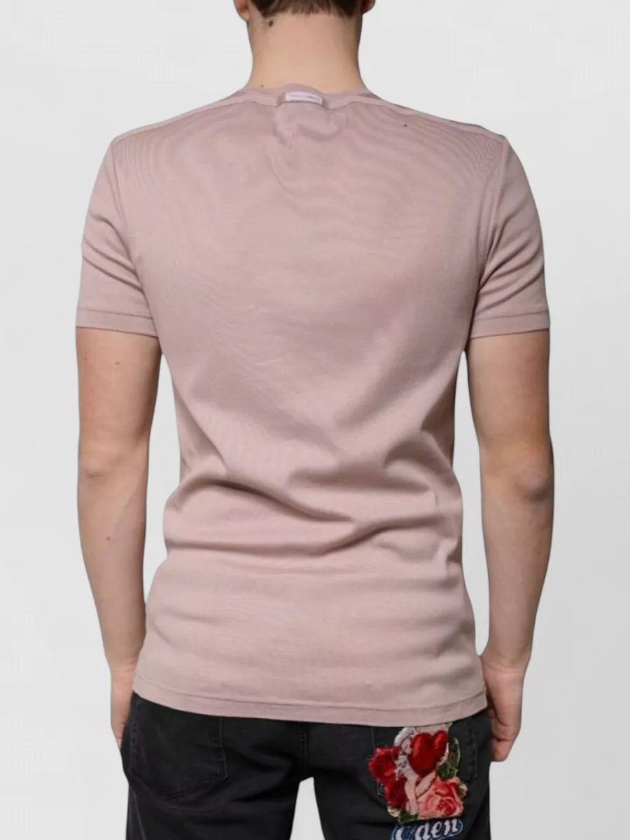 Dolce&Gabbana Ribbed Slim-Fit Cotton T-Shirt