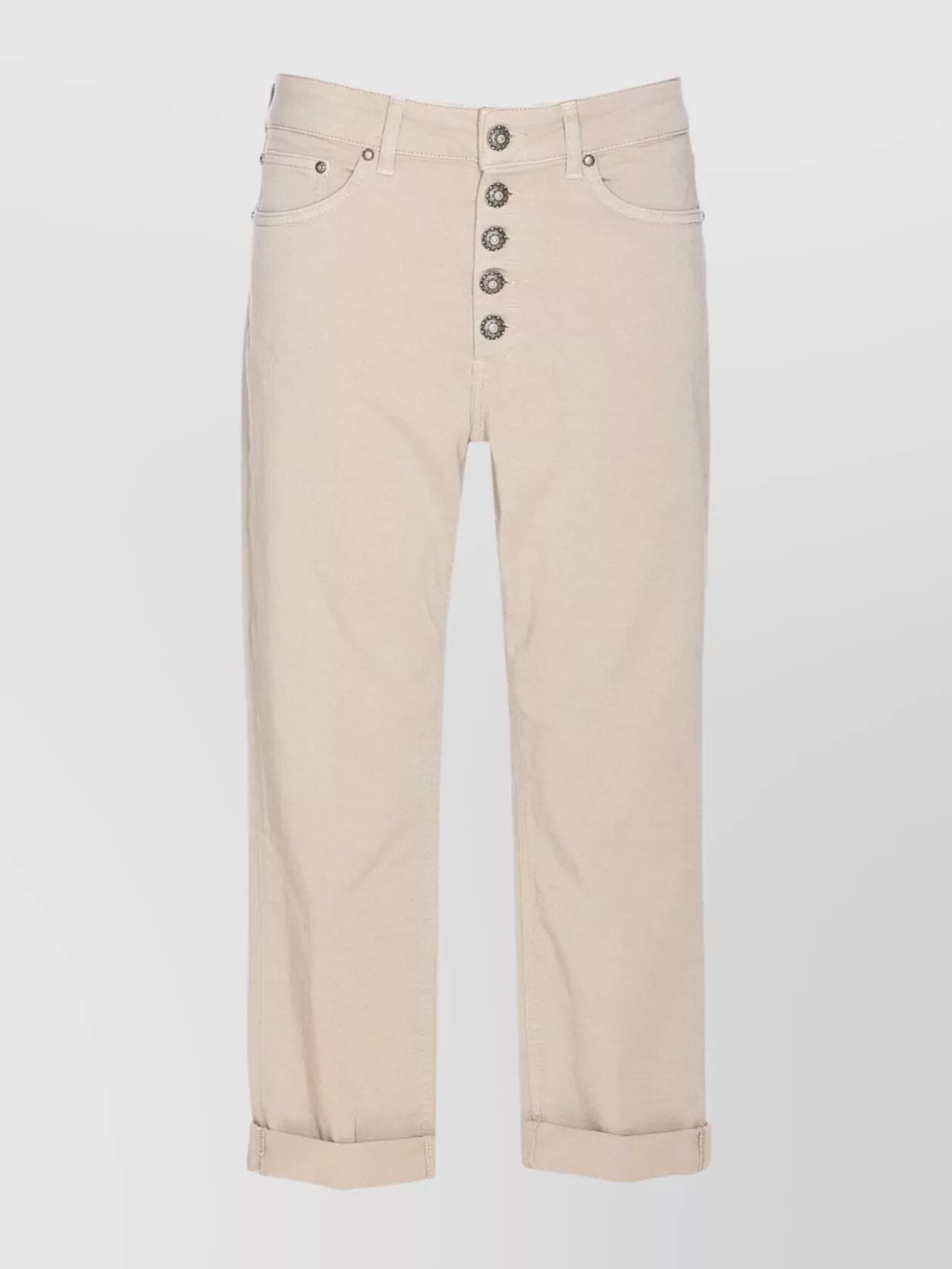 DONDUP TROUSERS FEATURING BOTTOM CUFFS AND 5 POCKETS