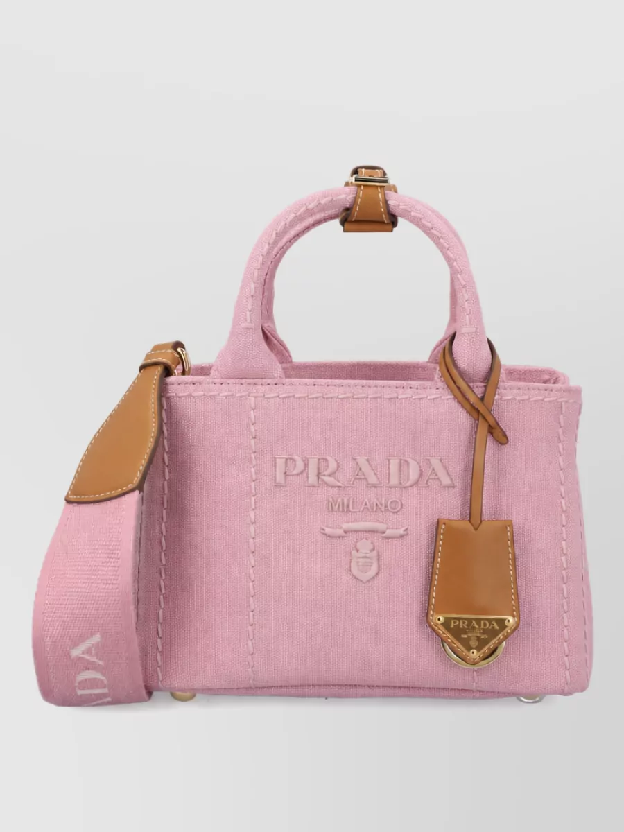 Prada na leather mini tote bag
