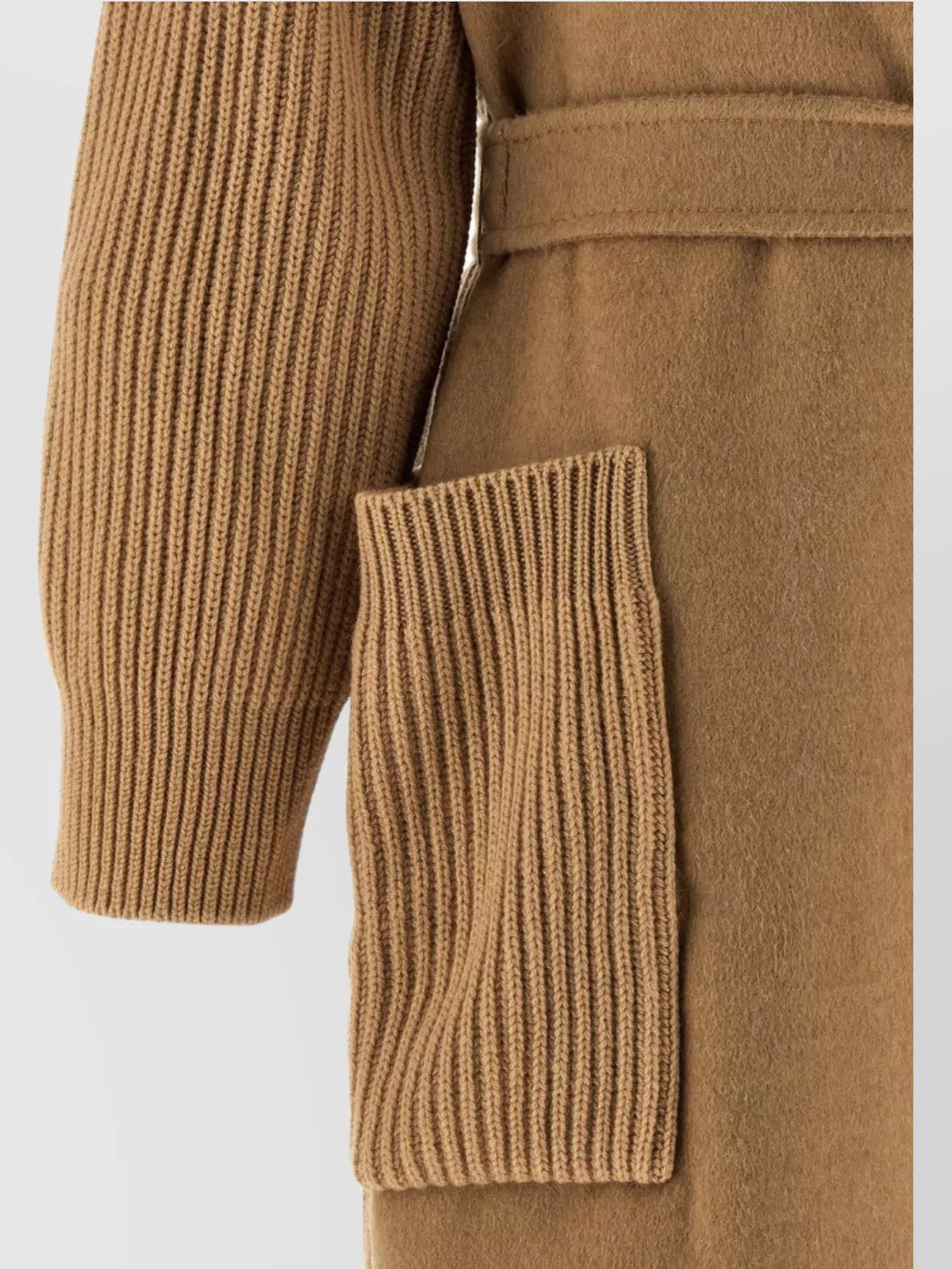 Max Mara Long Belted Coat Notched Lapel