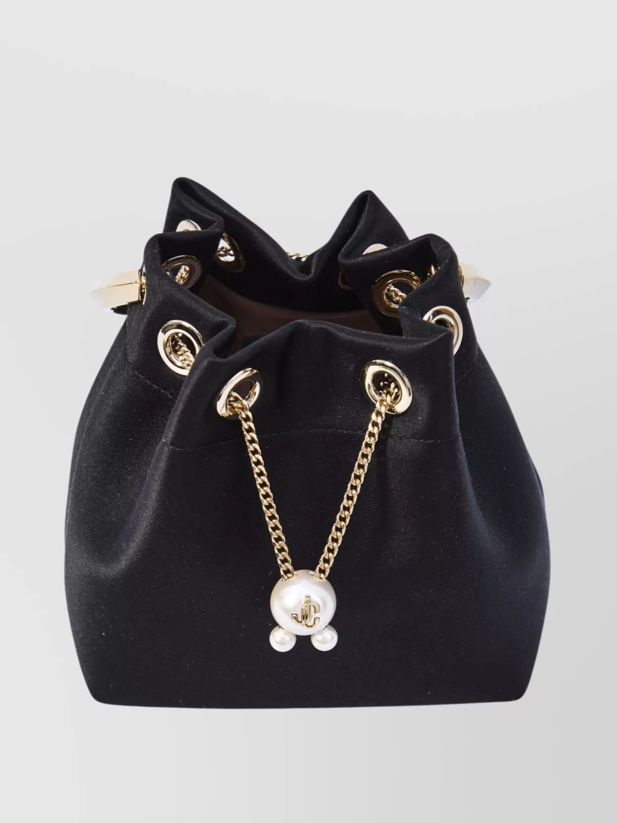 Jimmy Choo Leather Biker Chain Shoulder Bag