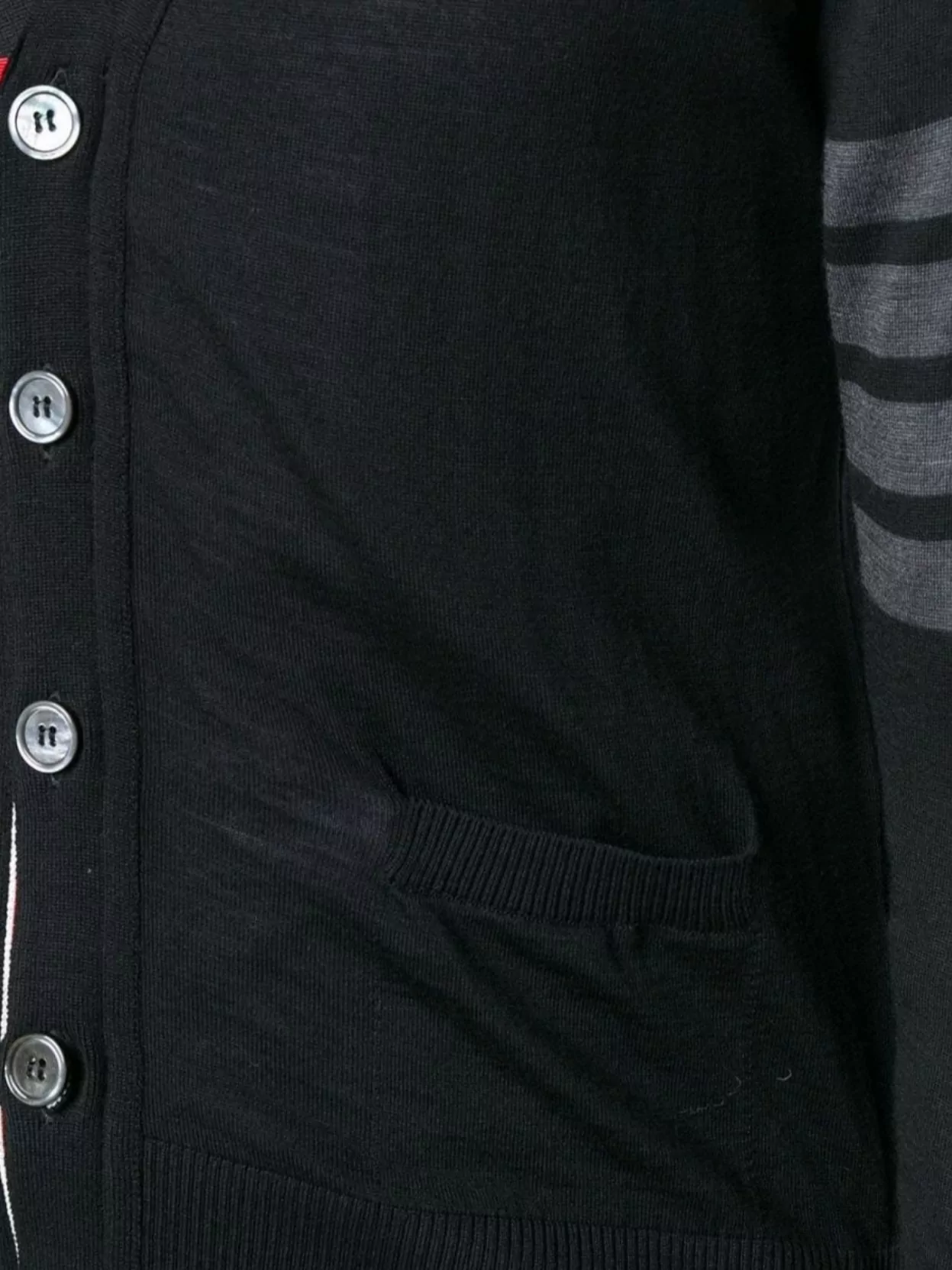Thom Browne V-Neck Cardigan In Fine Merino Wool
