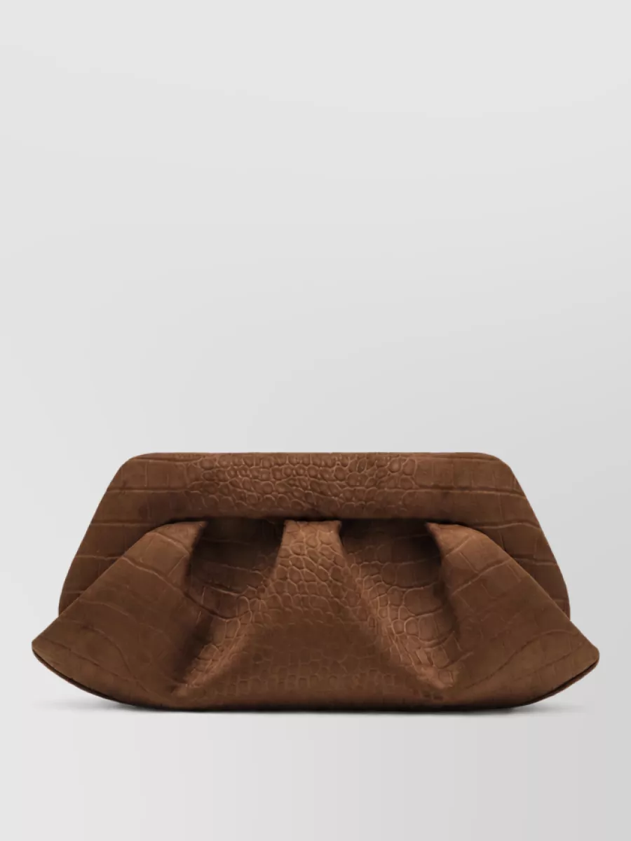 Themoiré clory clutch bag
