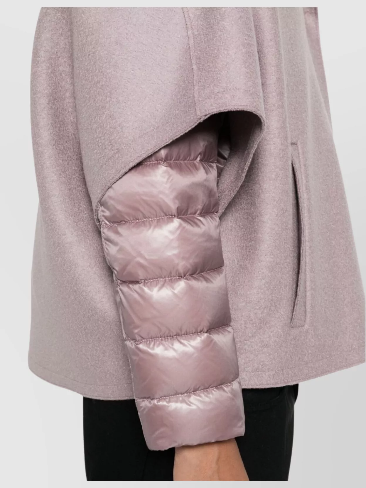 Herno Capes With Quilted Sleeves And High Collar