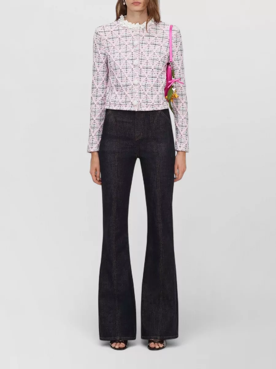 Self-Portrait High-rise denim jeans
