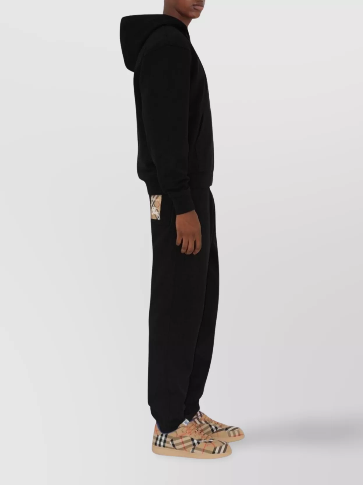 Burberry Check Print Straight Leg Trousers