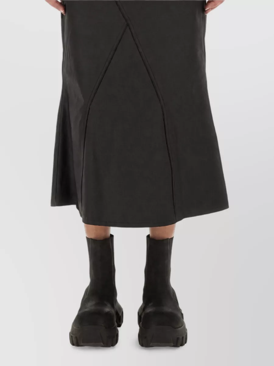 Rick Owens Denim A-Line Skirt