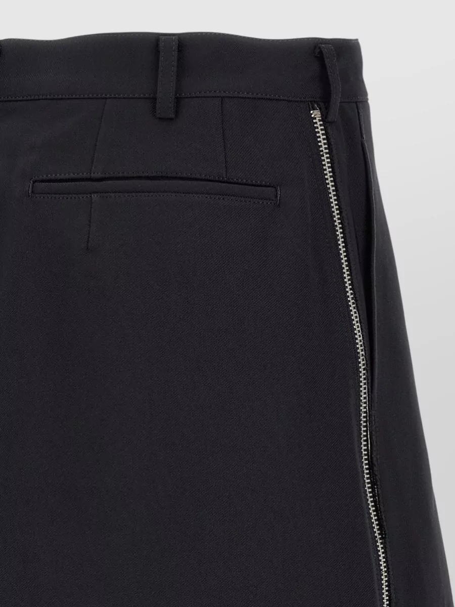 Comme Des Garçons Herringbone Wide-Leg Bermuda Shorts