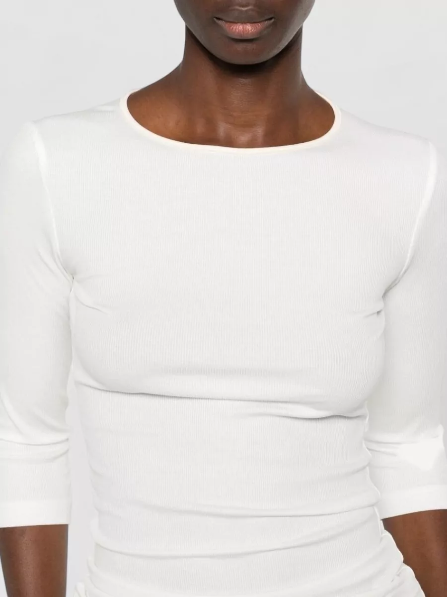 Iro Ribbed Three Quarter Sleeve Top