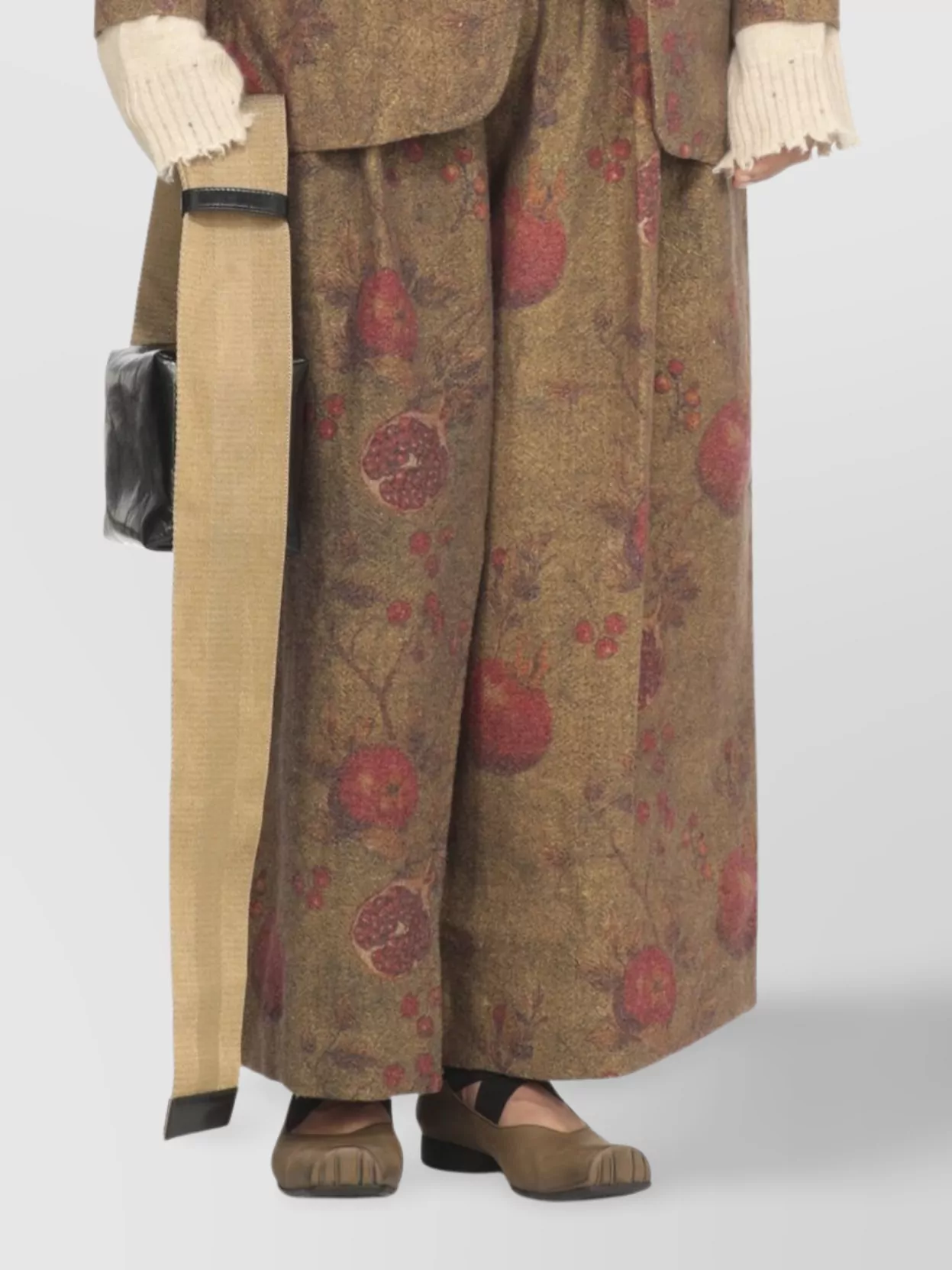 Uma Wang Floral Pattern Blazer Long Sleeves