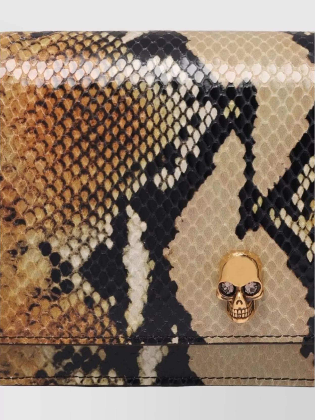 Alexander Mcqueen Skull Detail Small Leather Shoulder Bag