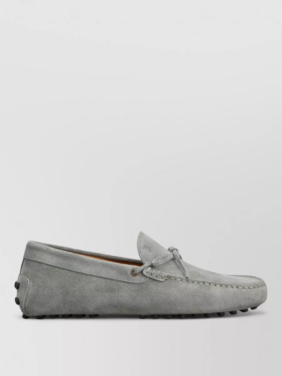Tod's Loafers Suede Bow Detail Round Toe