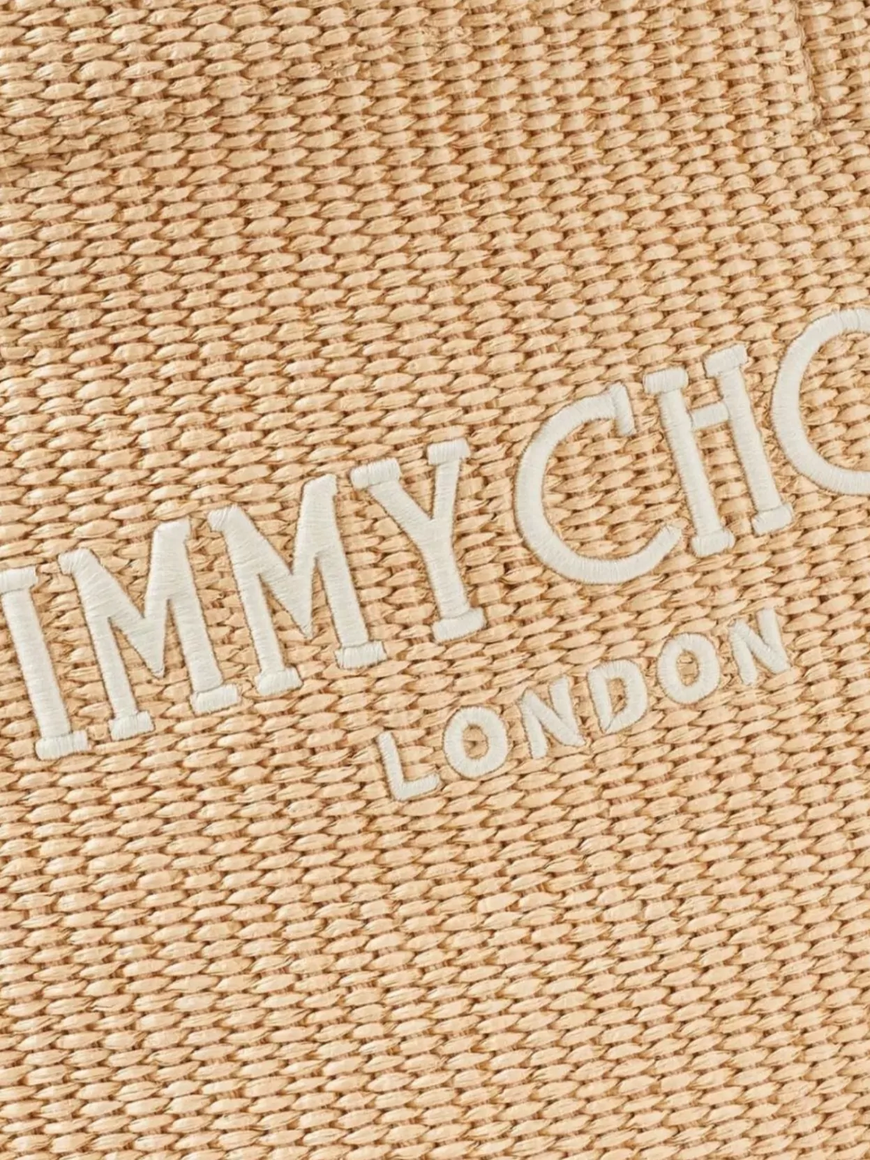 Jimmy Choo Woven Texture Tote Bag East-West