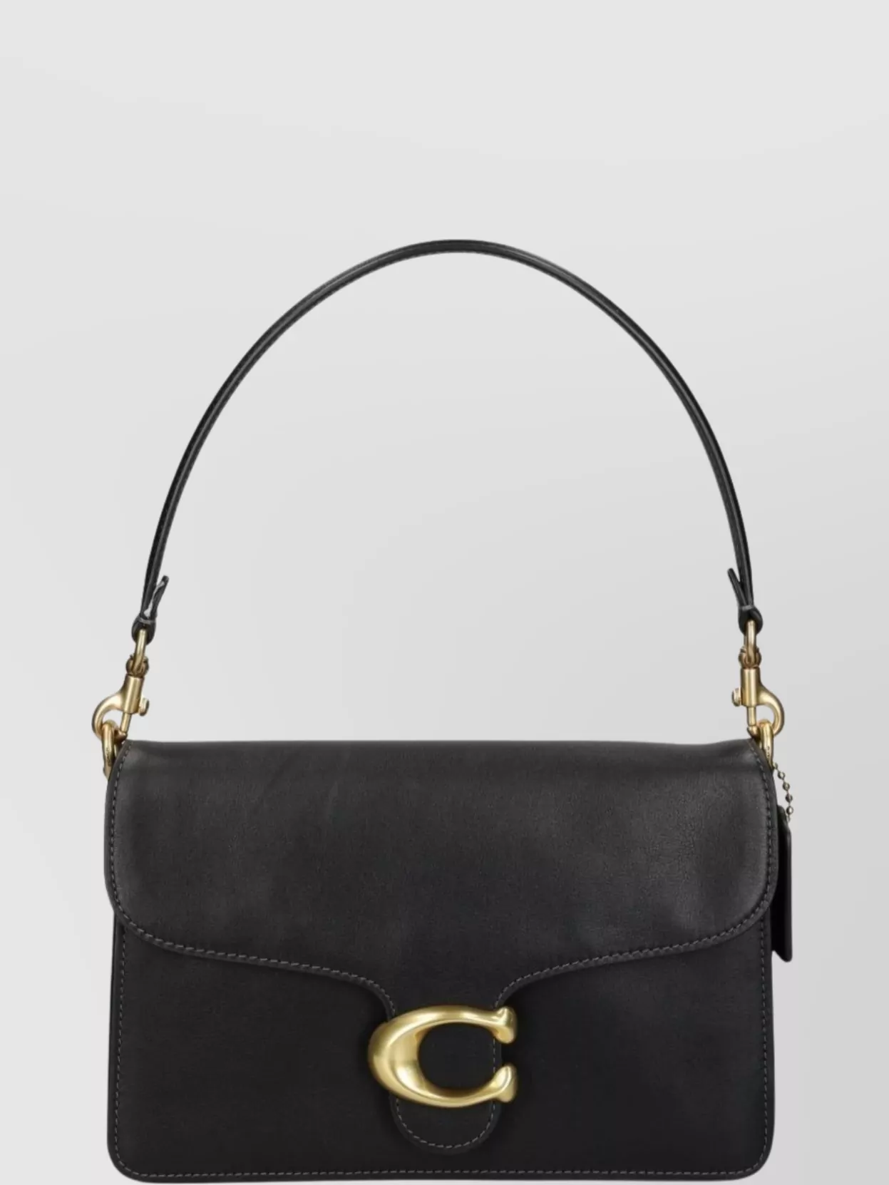 Coach Tabby Leather Shoulder Bag With Chain Strap