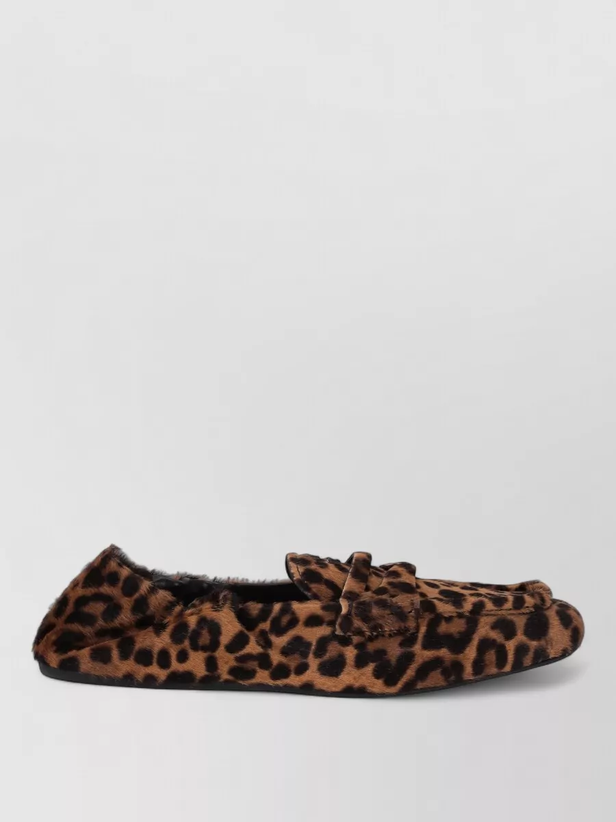 Miu Miu leopard-print loafers