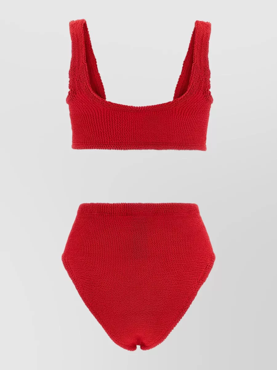 Hunza G crinkle high-waist bikini