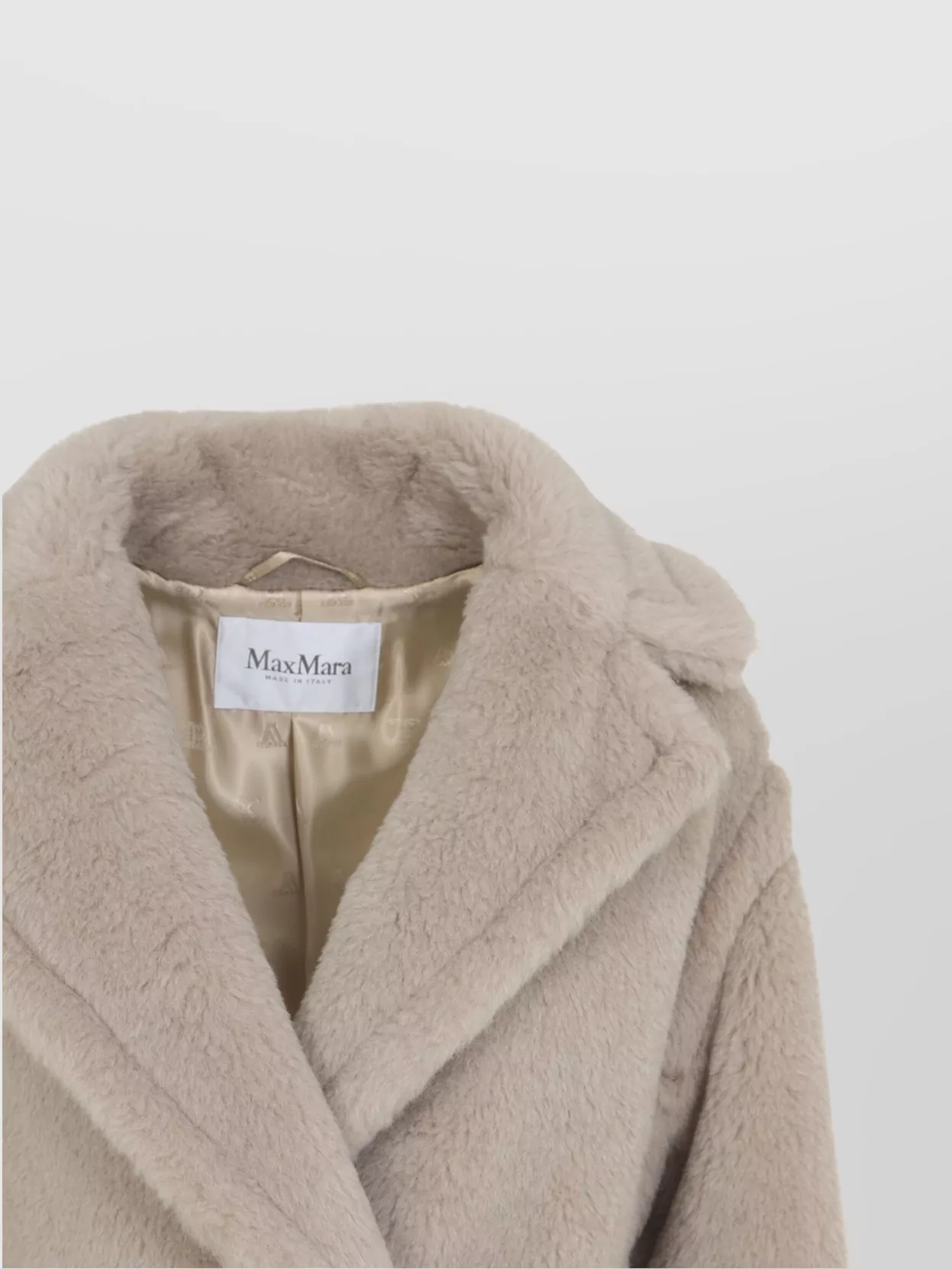 Max Mara Short Faux Fur Double-Breasted Coat