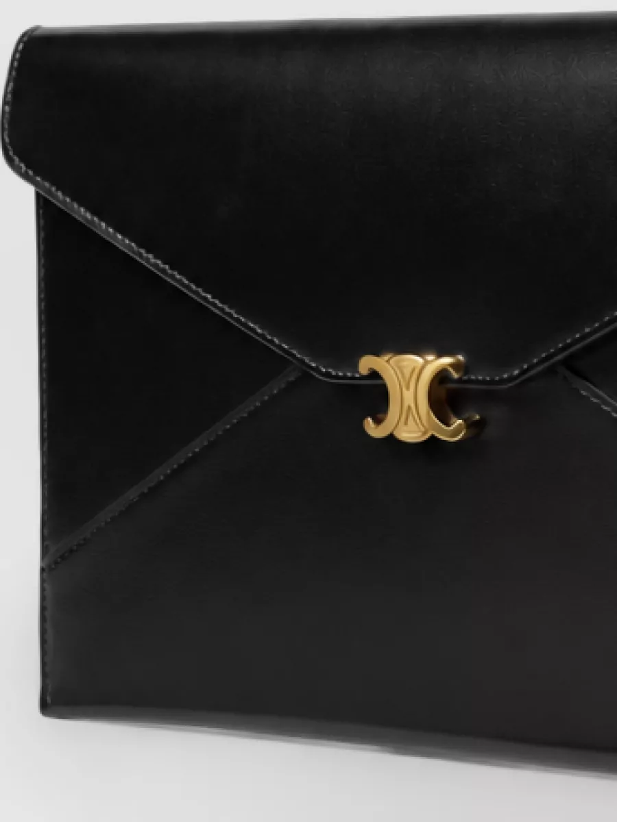 Celine Leather Envelope Clutch