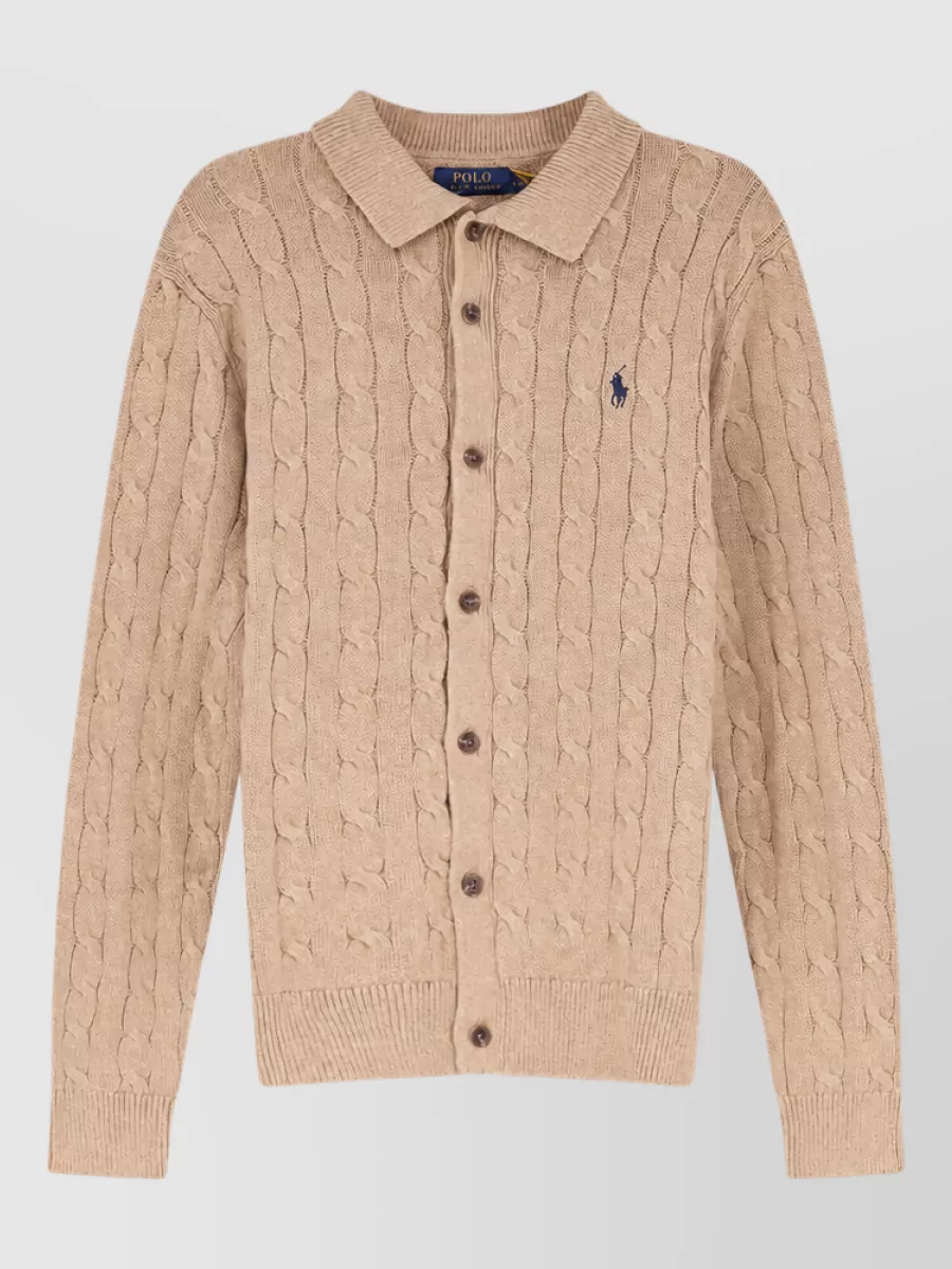 Polo Ralph Lauren cable-knit cotton cardigan
