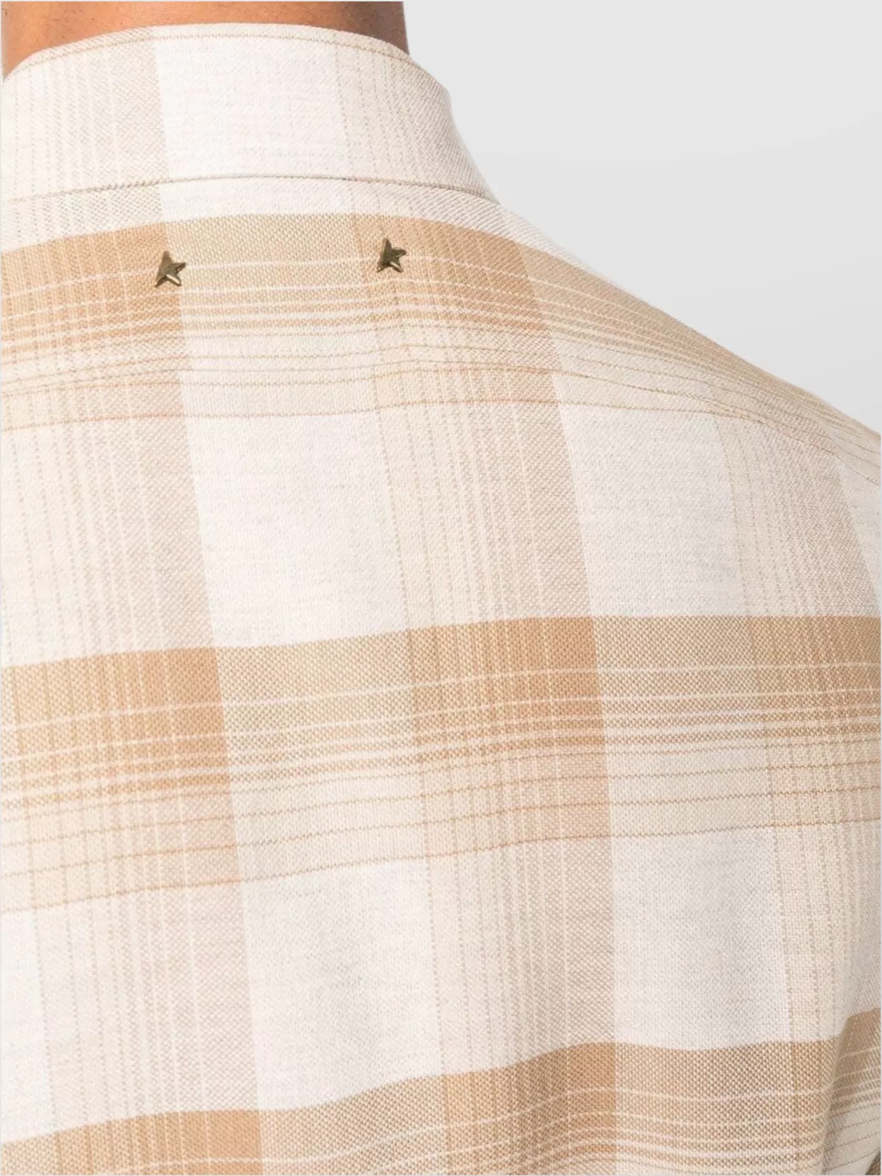 Golden Goose Check Pattern Shirt With Button-Down Collar