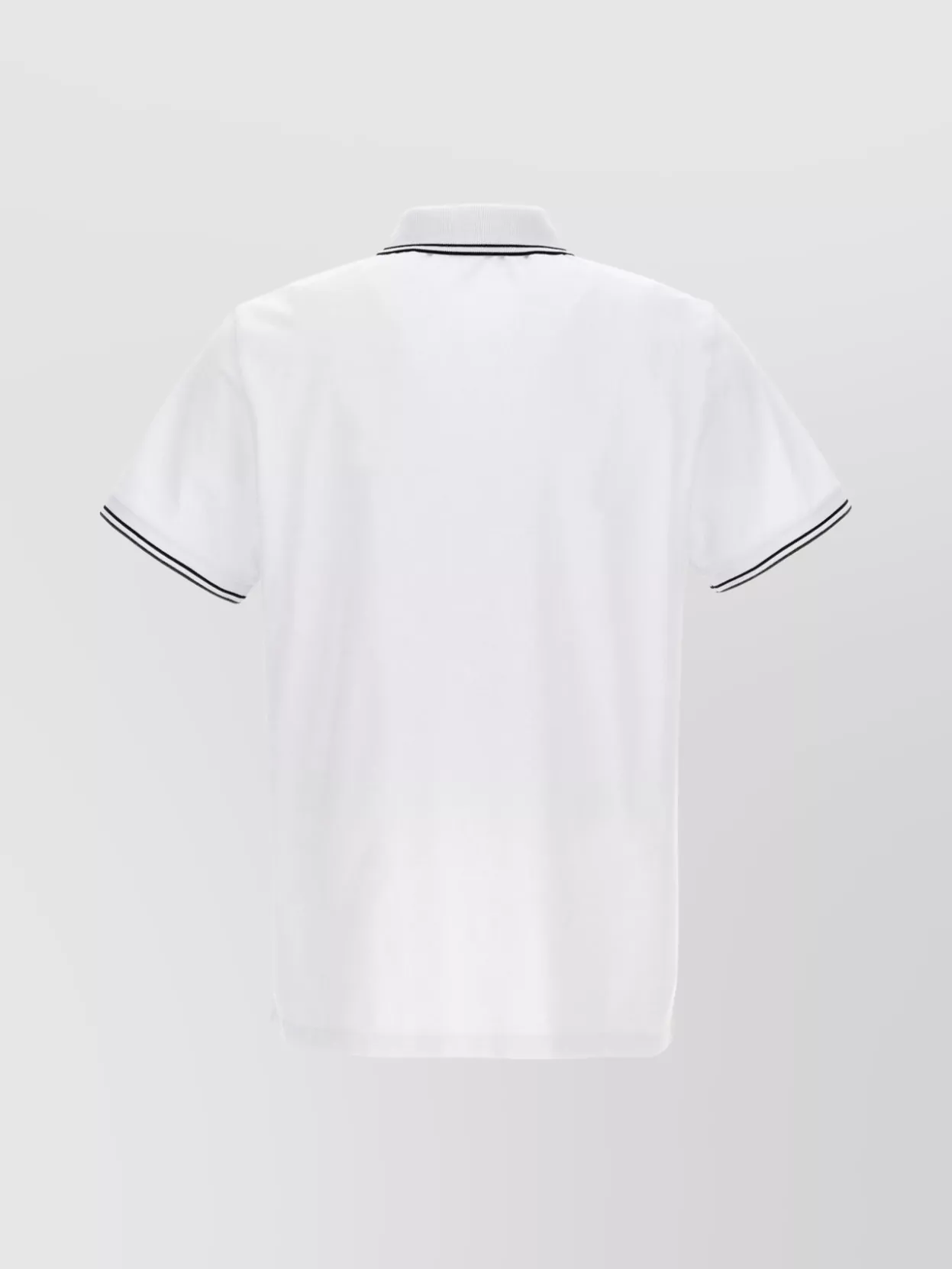 Stone Island Polo Shirt With Short Sleeves And Ribbed Cuffs