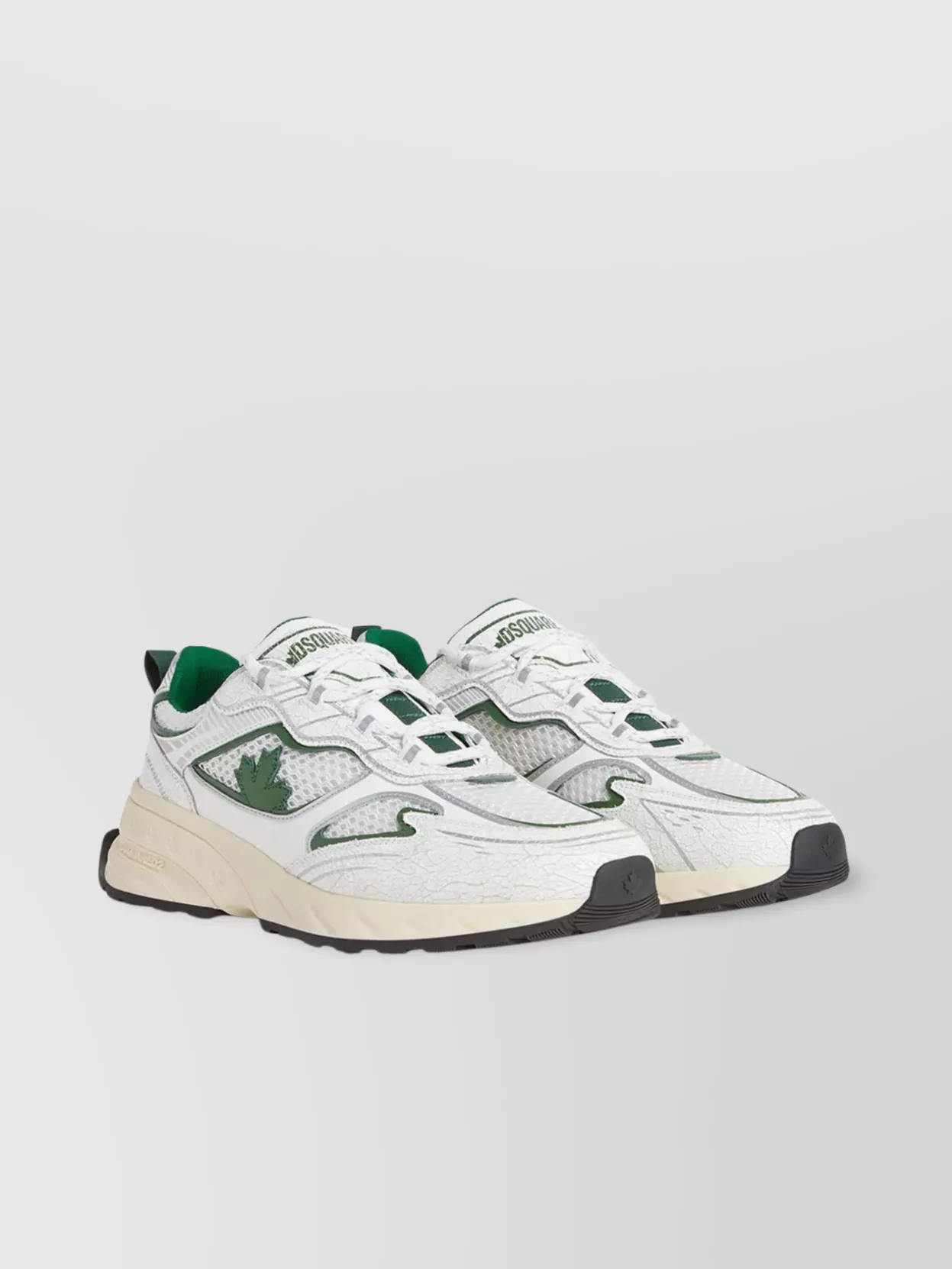 Dsquared2 Textured Mesh Sneakers Rubber Sole Pull Tab