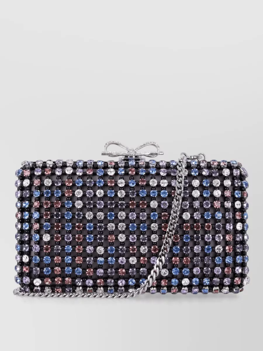 Self-Portrait na crystal clutch bag