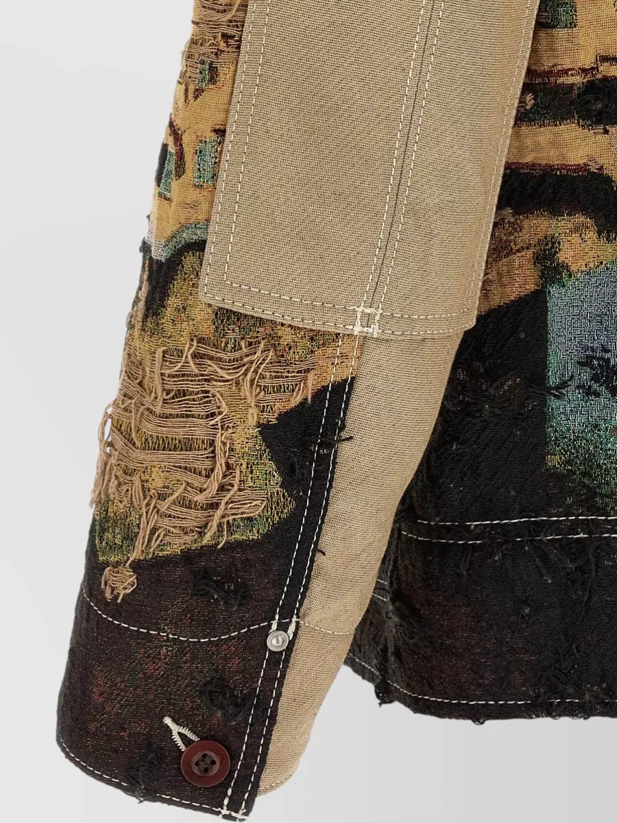 Junya Watanabe Jacquard Single Breasted Coat