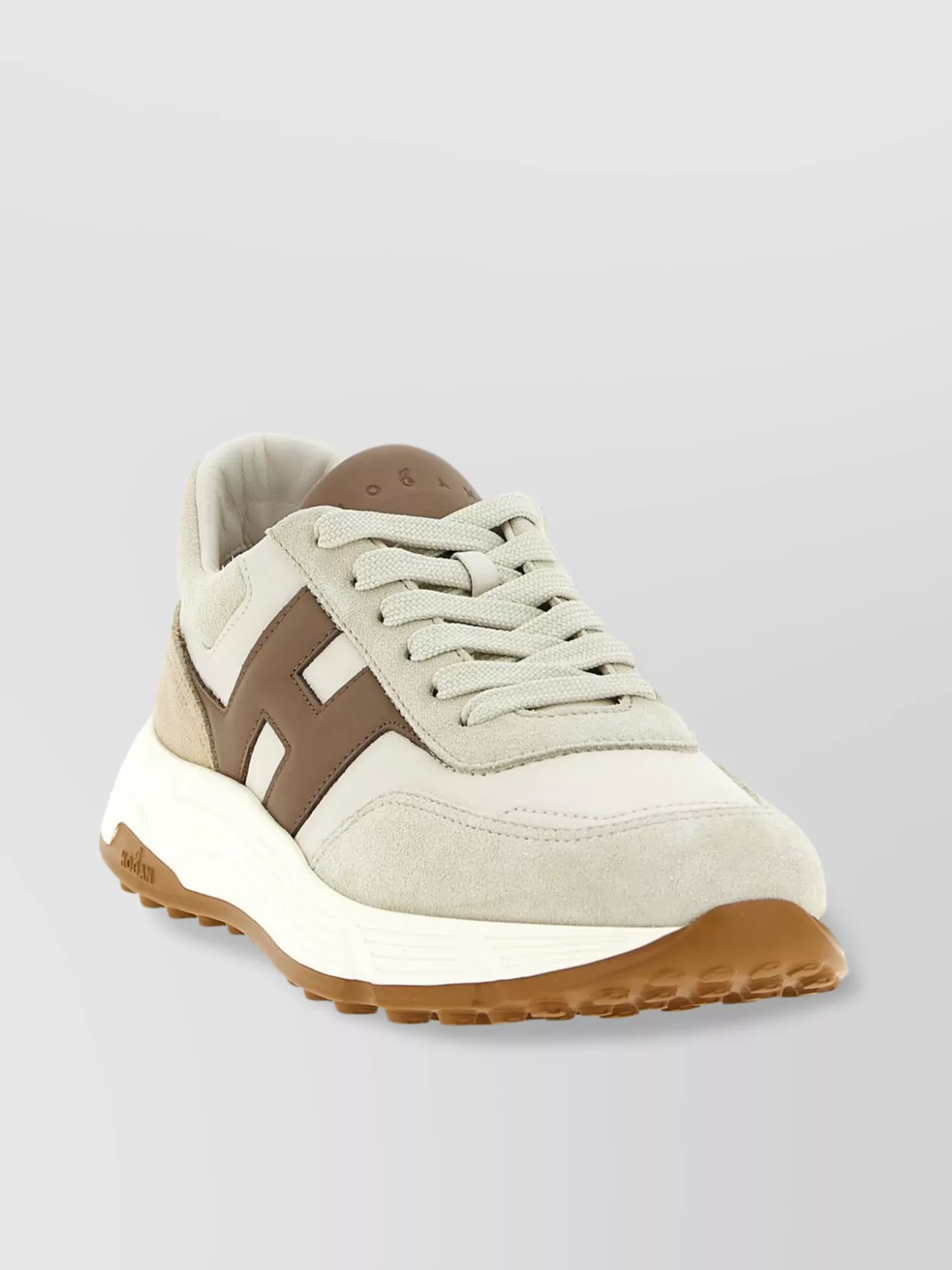 Hogan Lightweight Sneakers With Cushioned Collar And Suede Panels