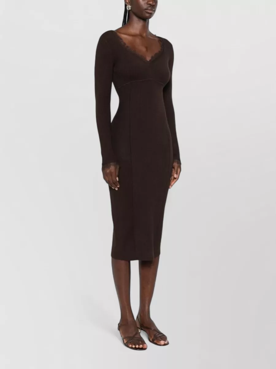 Twin-Set Viscose Knit Knee-Length Dress