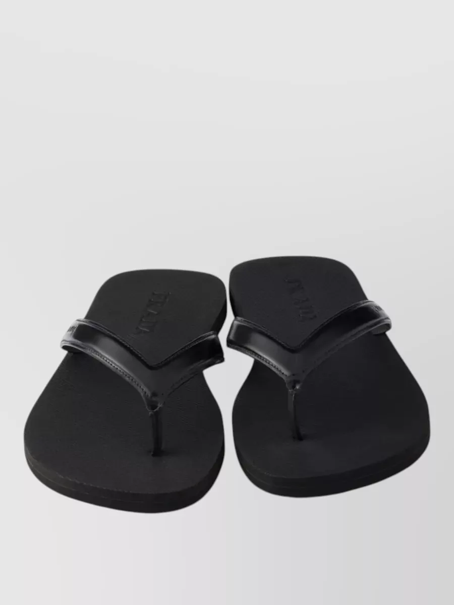 Prada Leather Flip-Flops