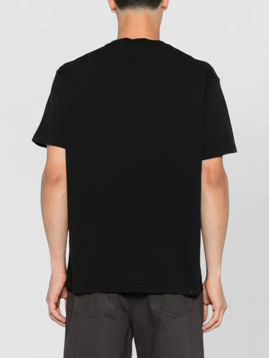 Stone Island Crew Neck Ribbed Neckline Short Sleeve T Shirt