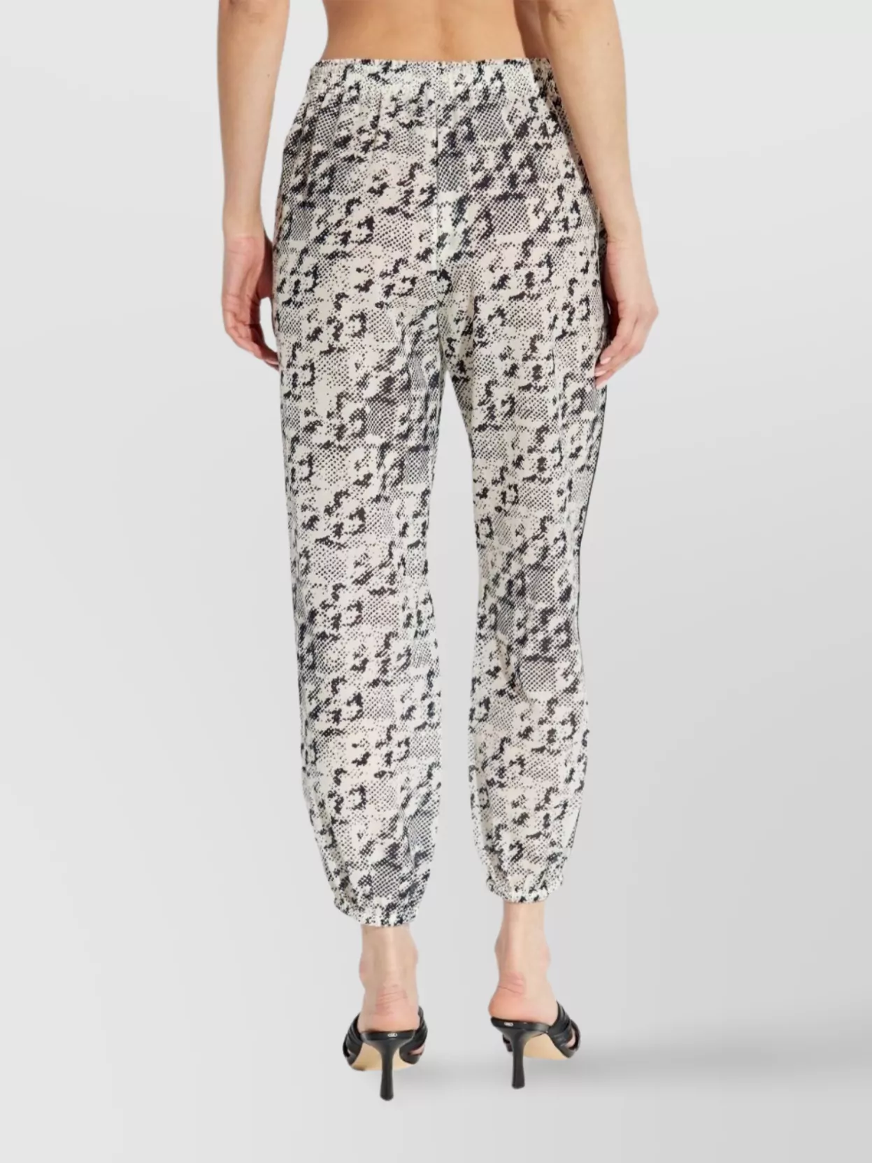 Tory Burch Silk Cotton Beach Pant With Abstract Pattern In White