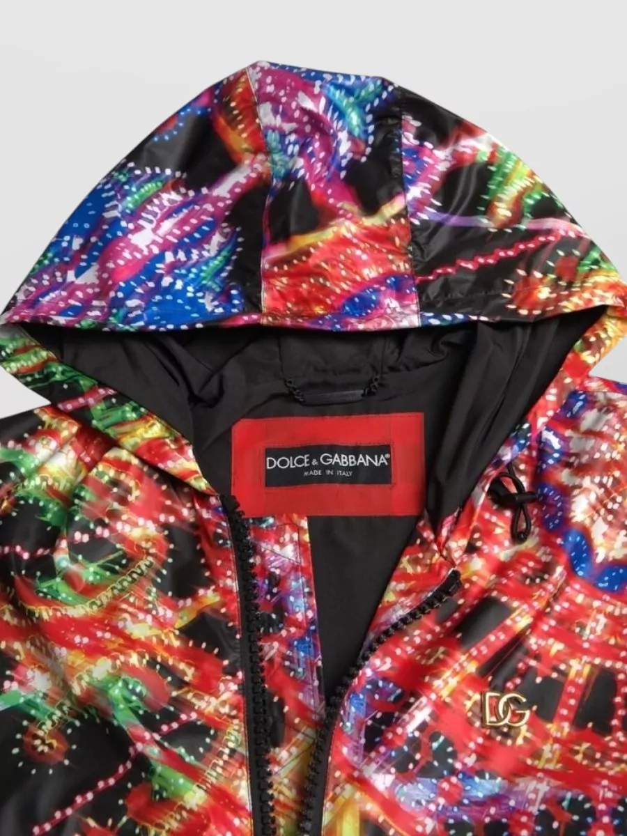 Dolce&Gabbana Printed Hooded Jacket