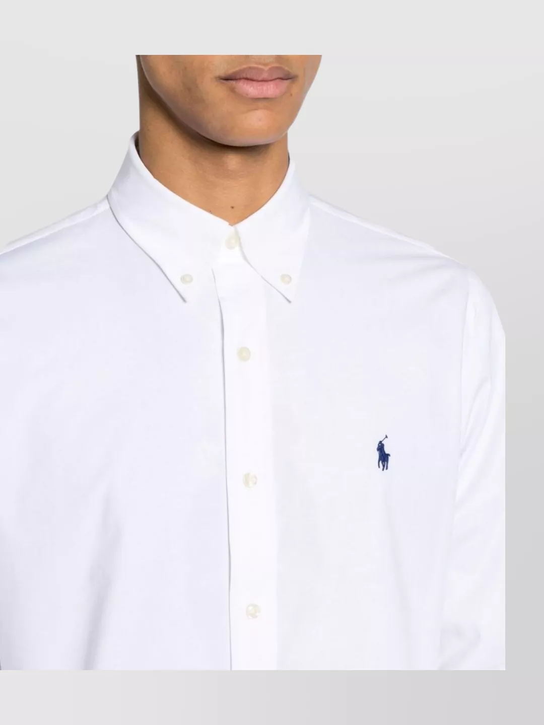Ralph Lauren Rear Box-Pleat Button-Down Collar Shirt