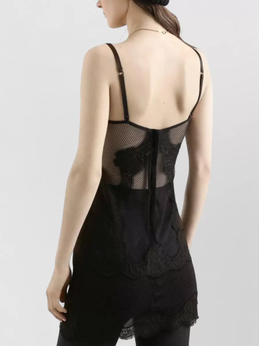 Dolce&Gabbana Lace Mini Dress Adjustable Thin Straps