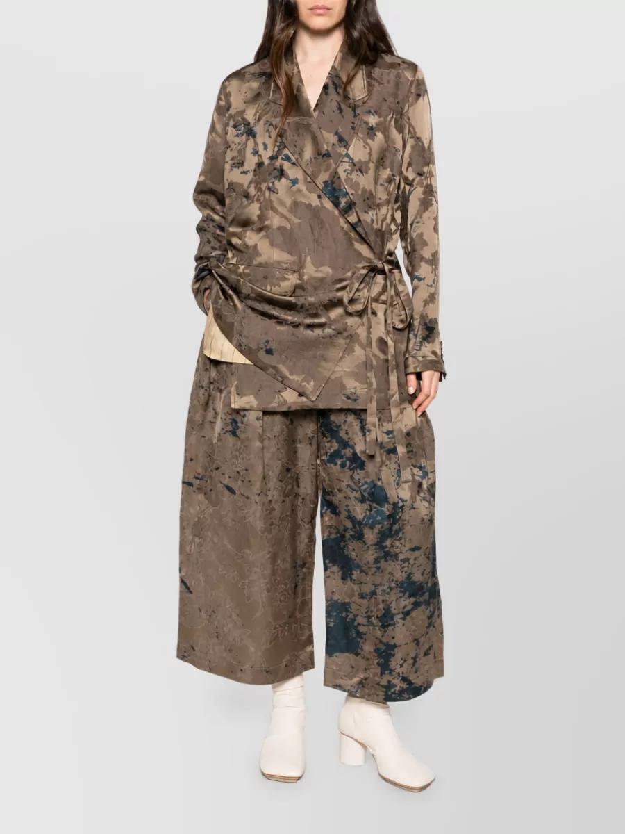 Uma Wang Linen Blend Suit Jacket In Brown